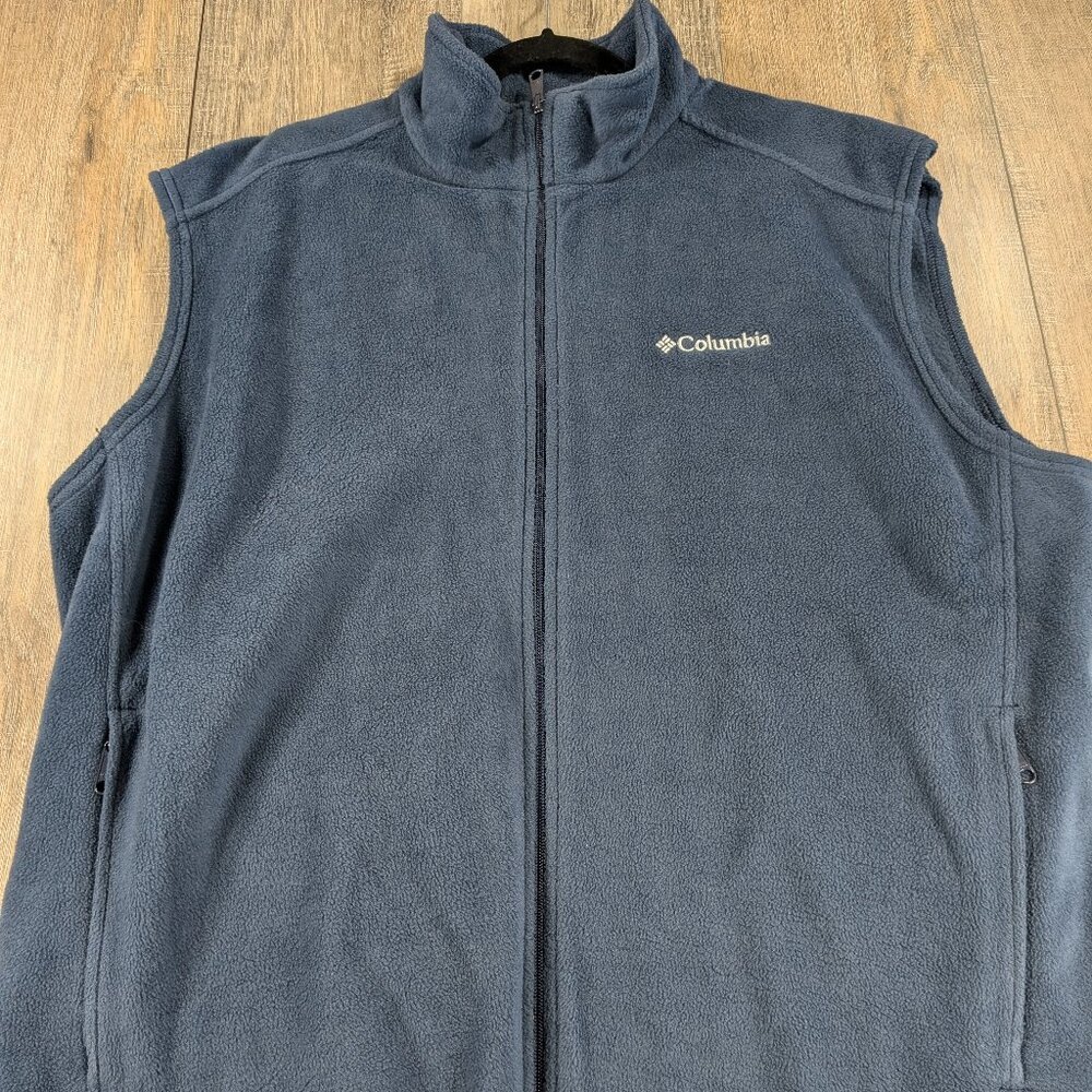 Columbia Men's Navy Sleeveless Fleece Vest